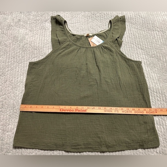 MASON & BELLE‎ Green Top Sz XL NWT - Picture 3 of 5